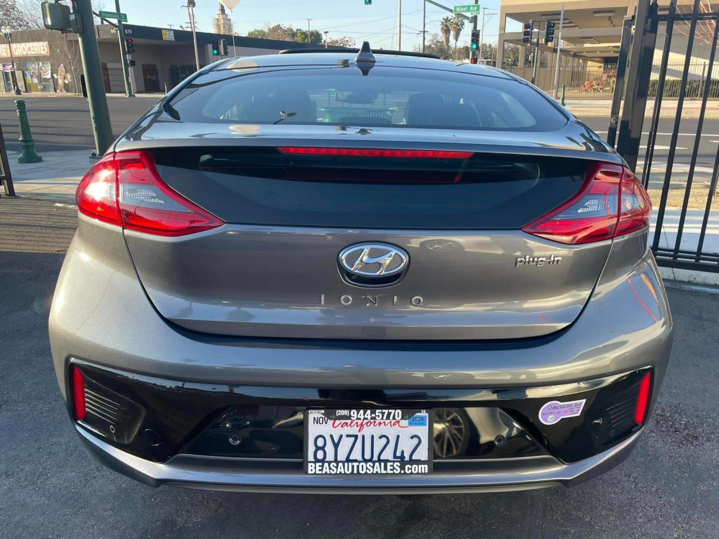 2019 GRAY /BLACK Hyundai Ioniq Hybrid (KMHC75LD4KU) , located at 744 E Miner Ave, Stockton, CA, 95202, (209) 944-5770, 37.956863, -121.282082 - Photo#11